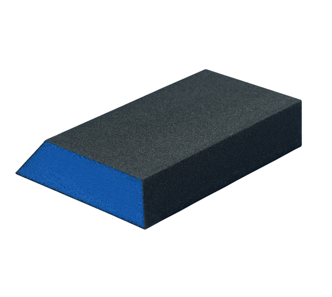 Блок шлифовальный, скошенный край, абразивное зерно Р 80, размер 110х65х25мм BlueDolphin (21-045)								