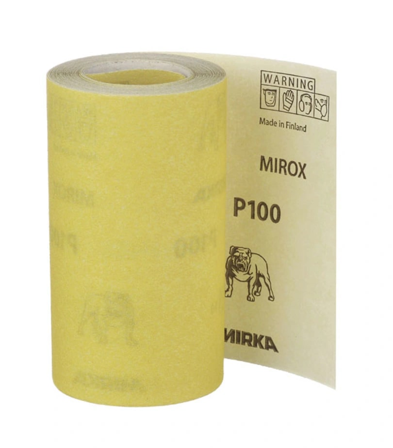 Бумага шлифовальная Мирка Мирокс 115 мм, Р100 рулон 5м.								