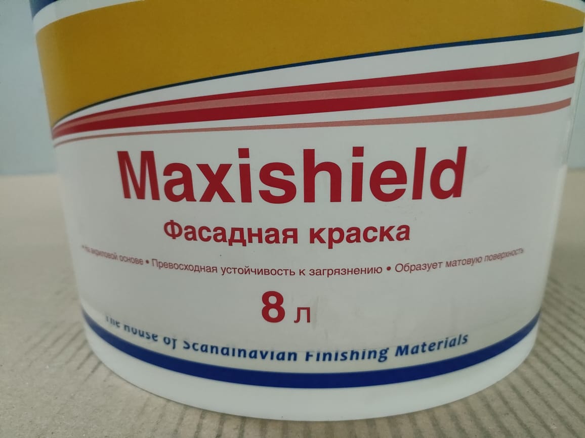 Матовая акриловая краска для фасадных и внутренних работ Maxishield Pastel 8л (48)								