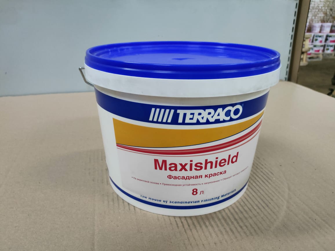 Матовая акриловая краска для фасадных и внутренних работ Maxishield Pastel 8л (48)								