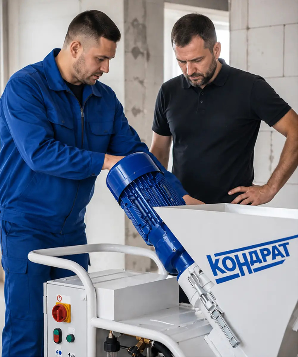 Инструктаж по работе со штукатурной станцией