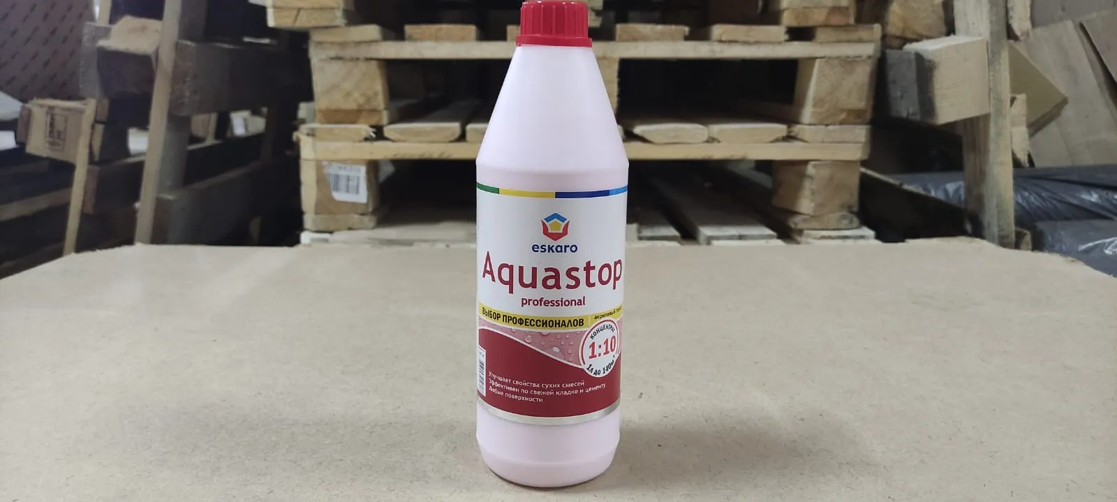 Проф. влагоизол. конц. 1:10 Eskaro Aquastop Prof 1л (упак. 6шт.) (розовый)