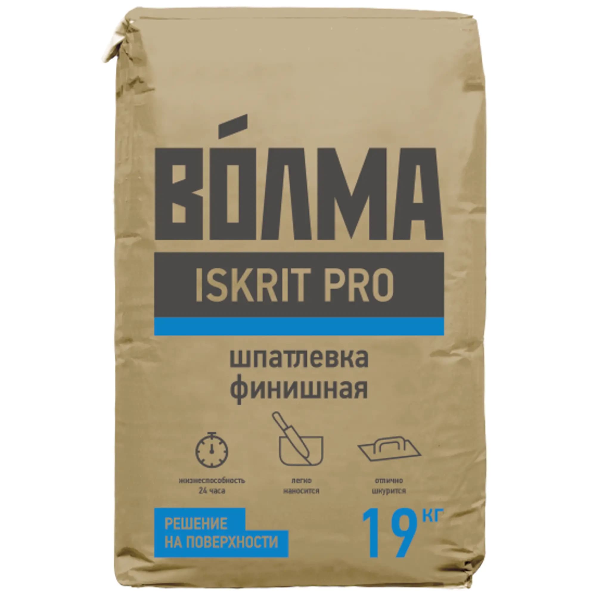 Шпаклевка "Волма-Iskrit Pro" (ВТР) 19кг (60)