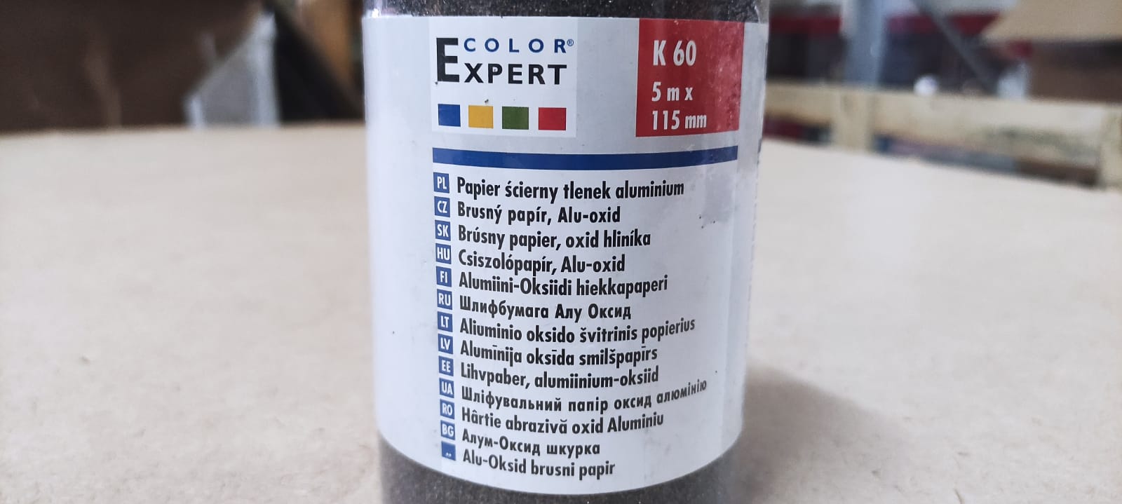 Бумага наждачная Оксид алюминия K60 Color Expert (93006527) 115 мм х 5 м