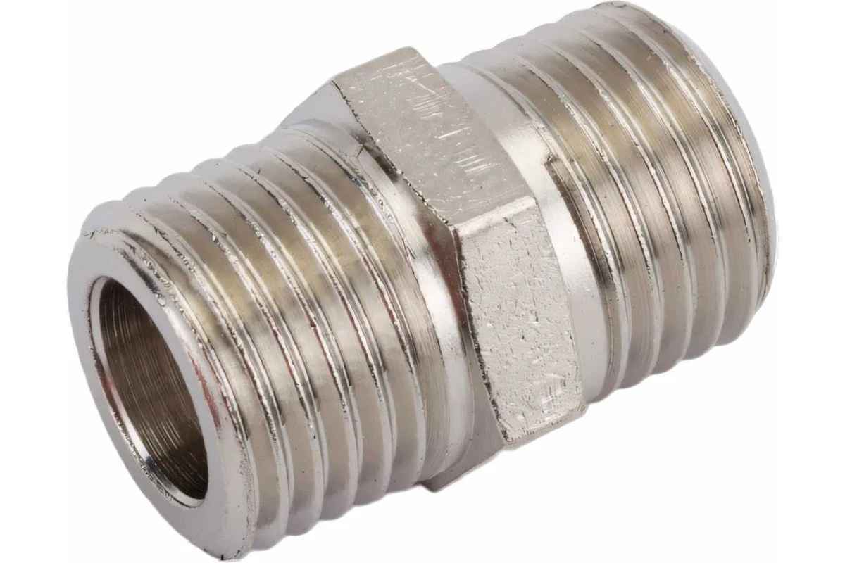Ниппель никелированный STOUT HH 1/4 SFT-0004-001414 RG008Q0OCMPGJ4								