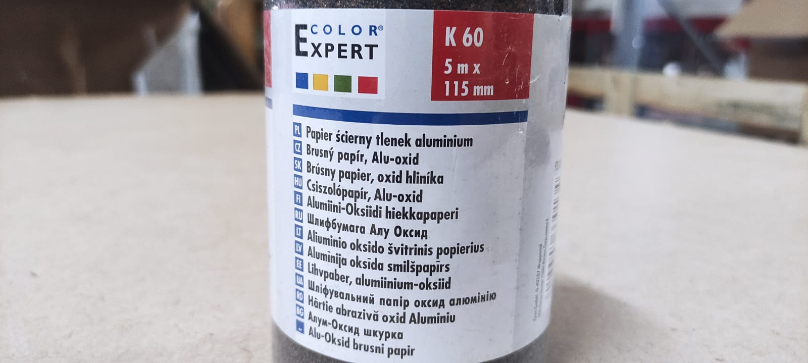 Бумага наждачная Оксид алюминия K60 Color Expert (93006527) 115 мм х 5 м								