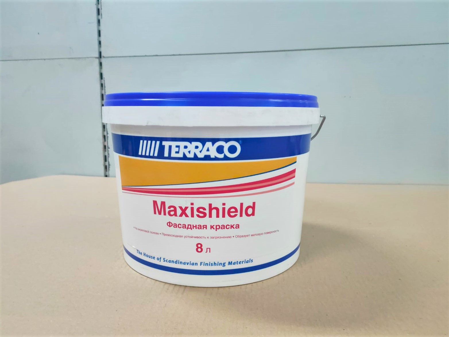 Матовая акриловая краска для фасадных и внутренних работ Maxishield Clear 8л (48)