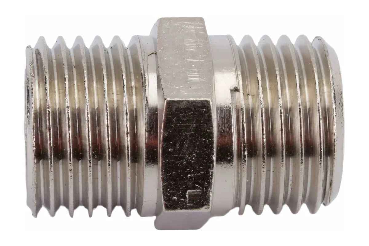 Ниппель никелированный STOUT HH 1/4 SFT-0004-001414 RG008Q0OCMPGJ4								