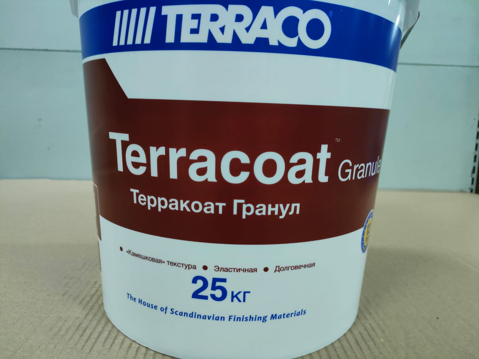Фасадная декоративная штукатурка с текстурой "Шуба" акрил Terracoat Granule (1 мм) Acrylic 25 кг								