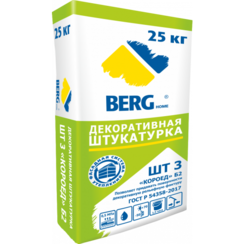 Декоративная штукатурка короед 2 мм ШТ 3 BERGhome Б 25 кг АРТ 126996								