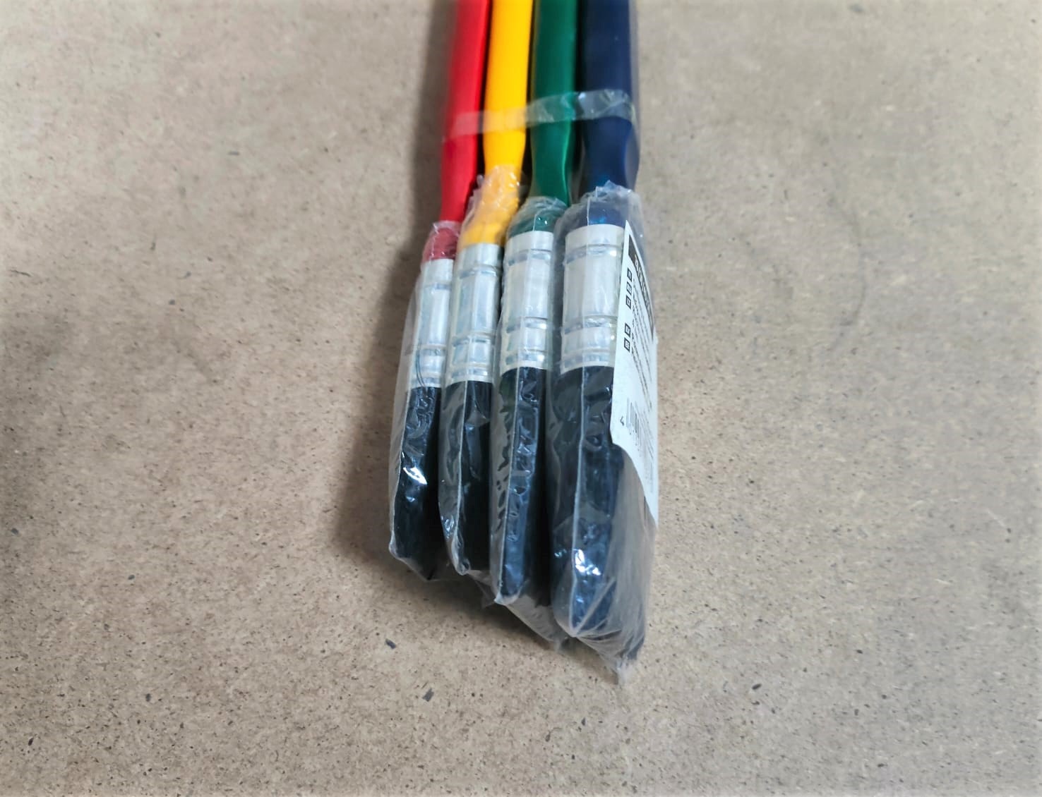 Набор флейцевых кистей, толщ. 6 мм, 4шт: 20/30/40/50 мм, черная натур. щетина Color Expert