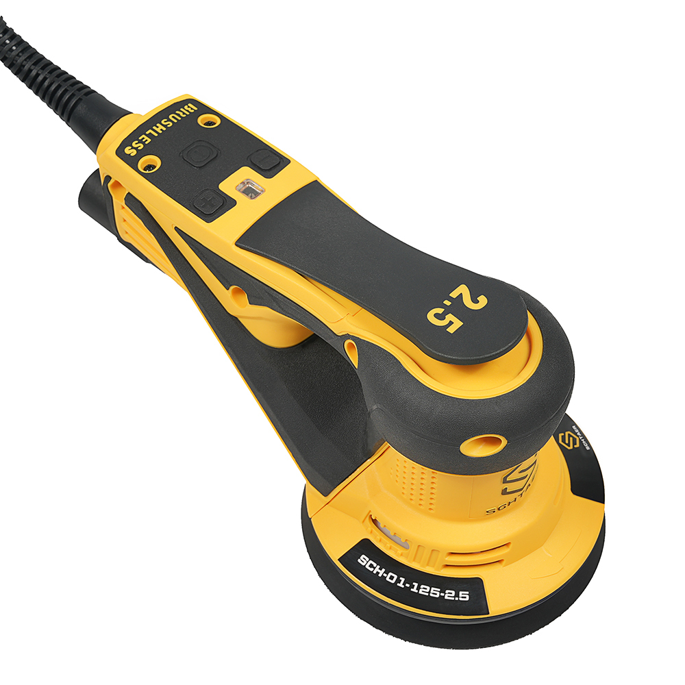 *SCH-01-125-2.5 шлиф. машинка ручная 220V/50Hz, 350W, эксцентрик 2,5 мм								
