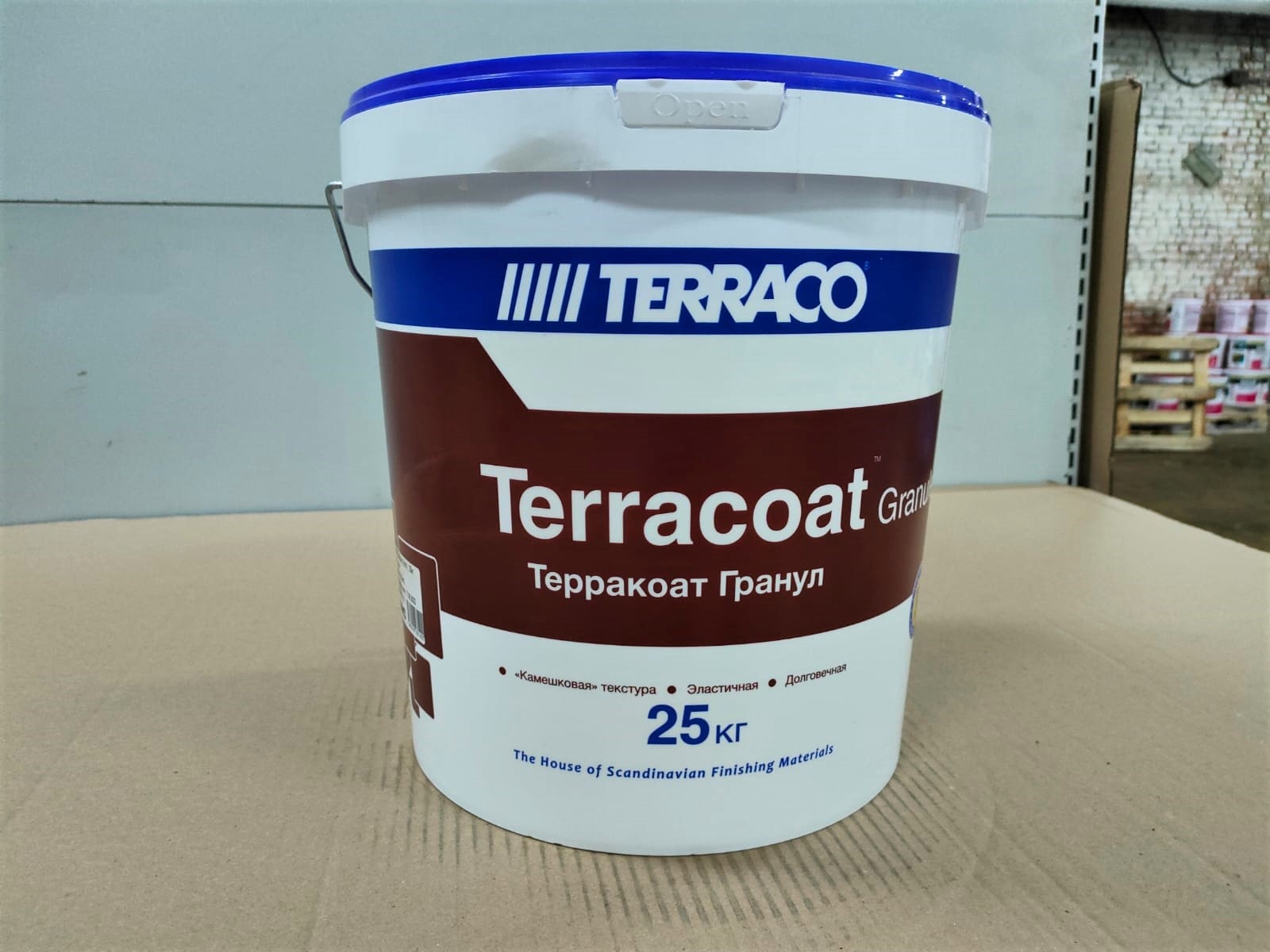 Фасадная декоративная штукатурка с текстурой "Шуба" акрил Terracoat Granule (1 мм) Acrylic 25 кг								