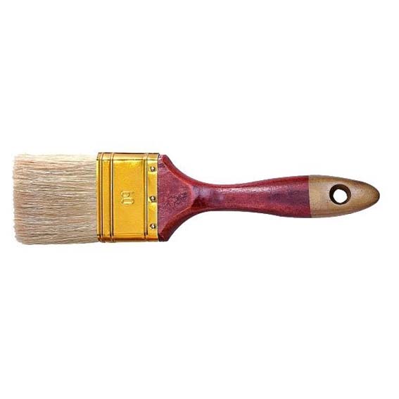 Кисть флейцевая 40 мм, S9 мм, смешанная светлая щетина, дерев. лак. ручка Color Expert (81124012)