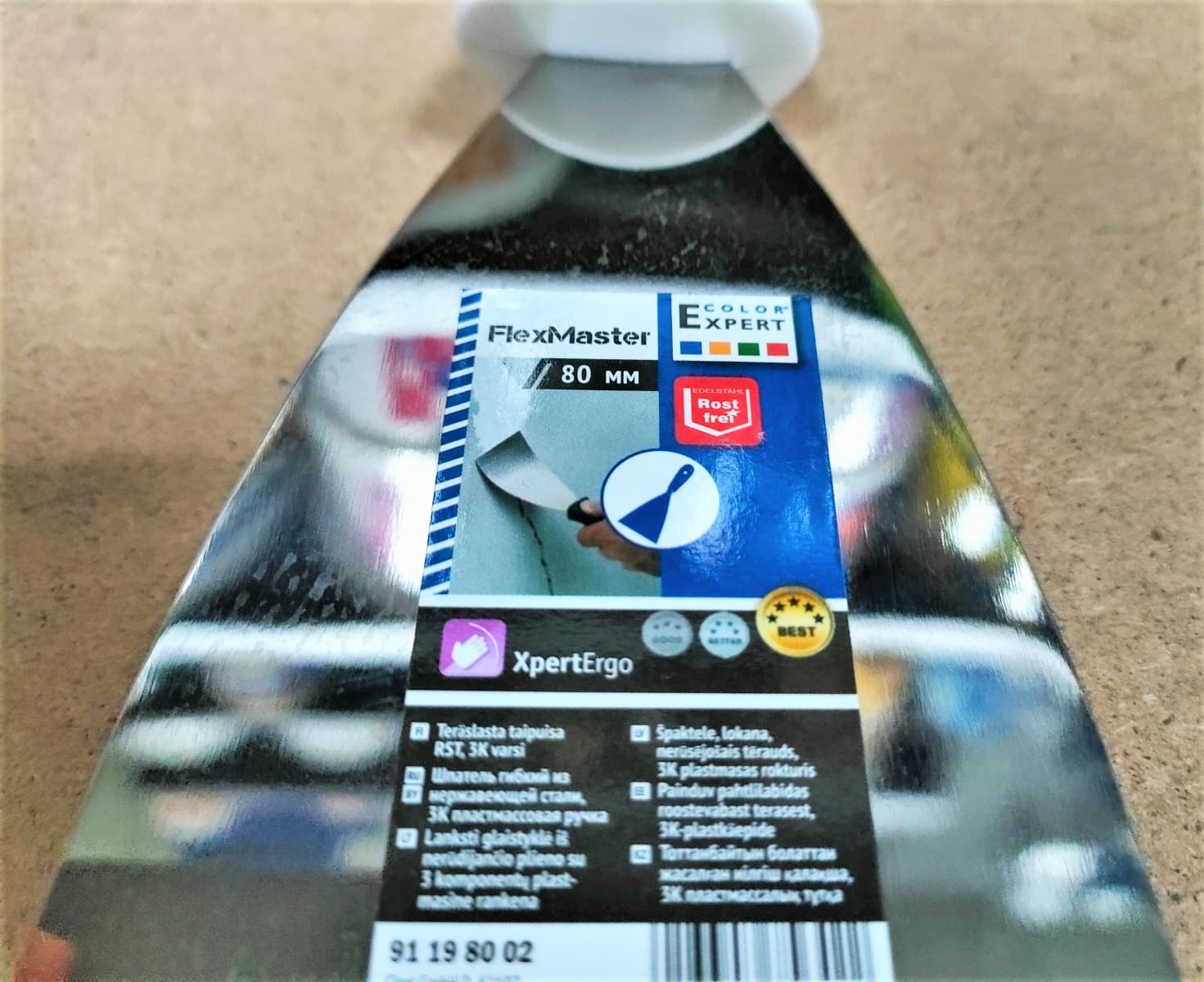 Шпатель 80 мм нержавеющая сталь Color Expert (91198002)								