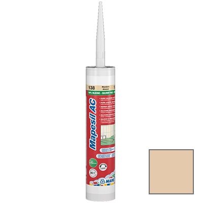 Герметик силиконовый Mapei MAPESIL AC 132  бежевый (310 мл)								