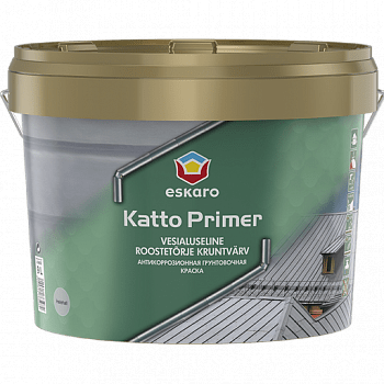 Краска антикоррозийная грунтовочная для металлических крыш Eskaro Katto Primer 9л								