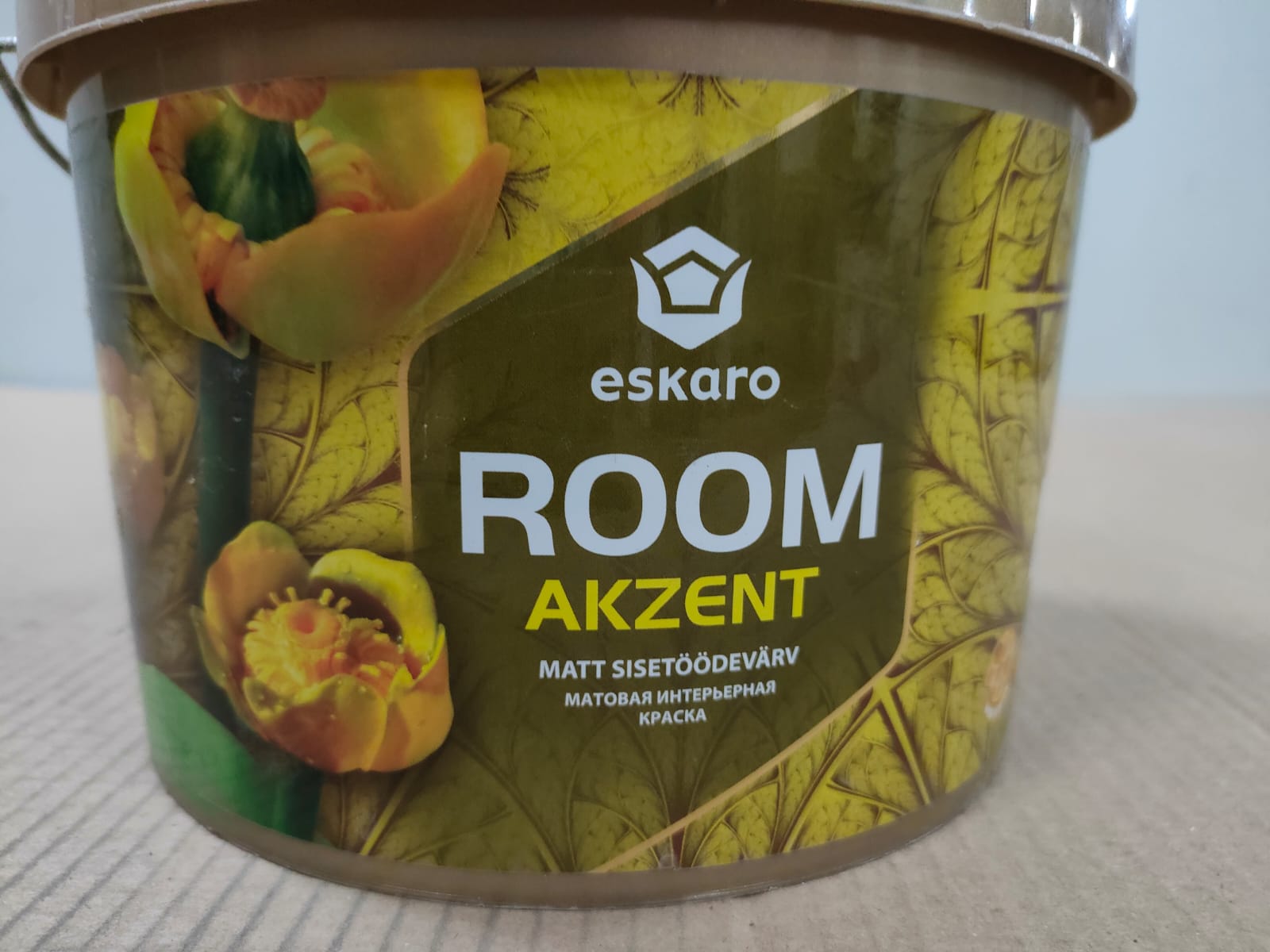 Матовая интерьерная краска Eskaro Akzent Room (База А - белая) 2,7 л