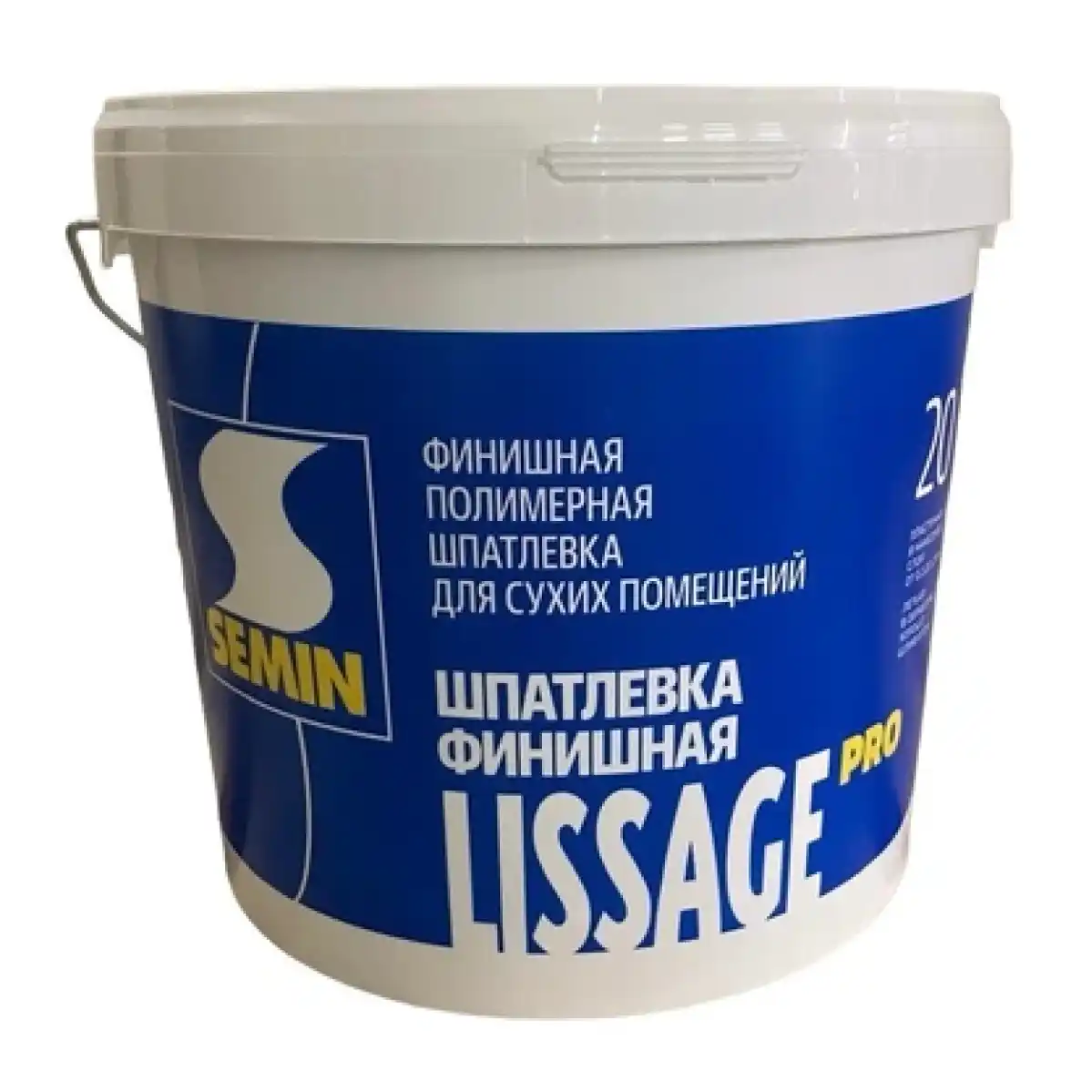 Шпатлевка мраморная финишная с повышенной пластичностью LISSAGE PRO/ЛИССАЖ ПРО 20 кг 