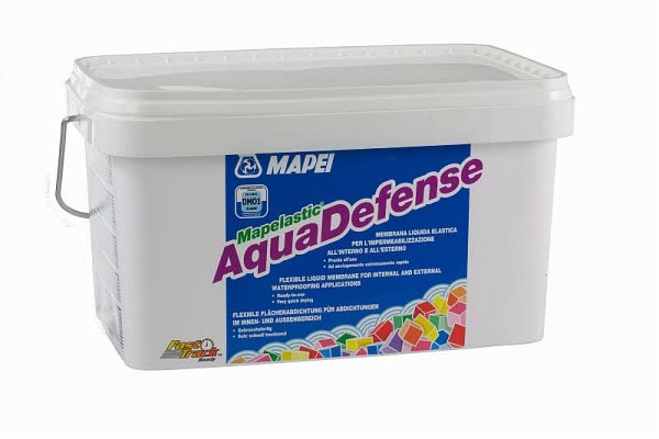 Гидроизоляция однокомпонентная быстросохнущая Mapei Mapelastic Aquadefense, 7,5кг								