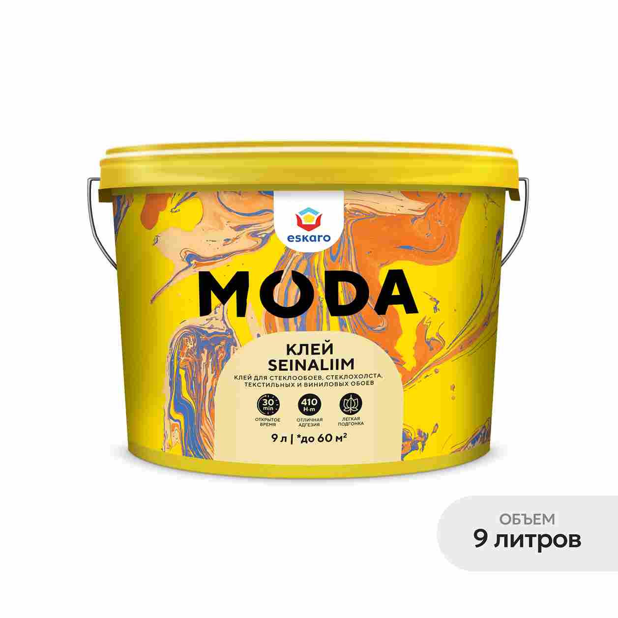 Готовый клей для обоев "MODA Seinaliim" 9л