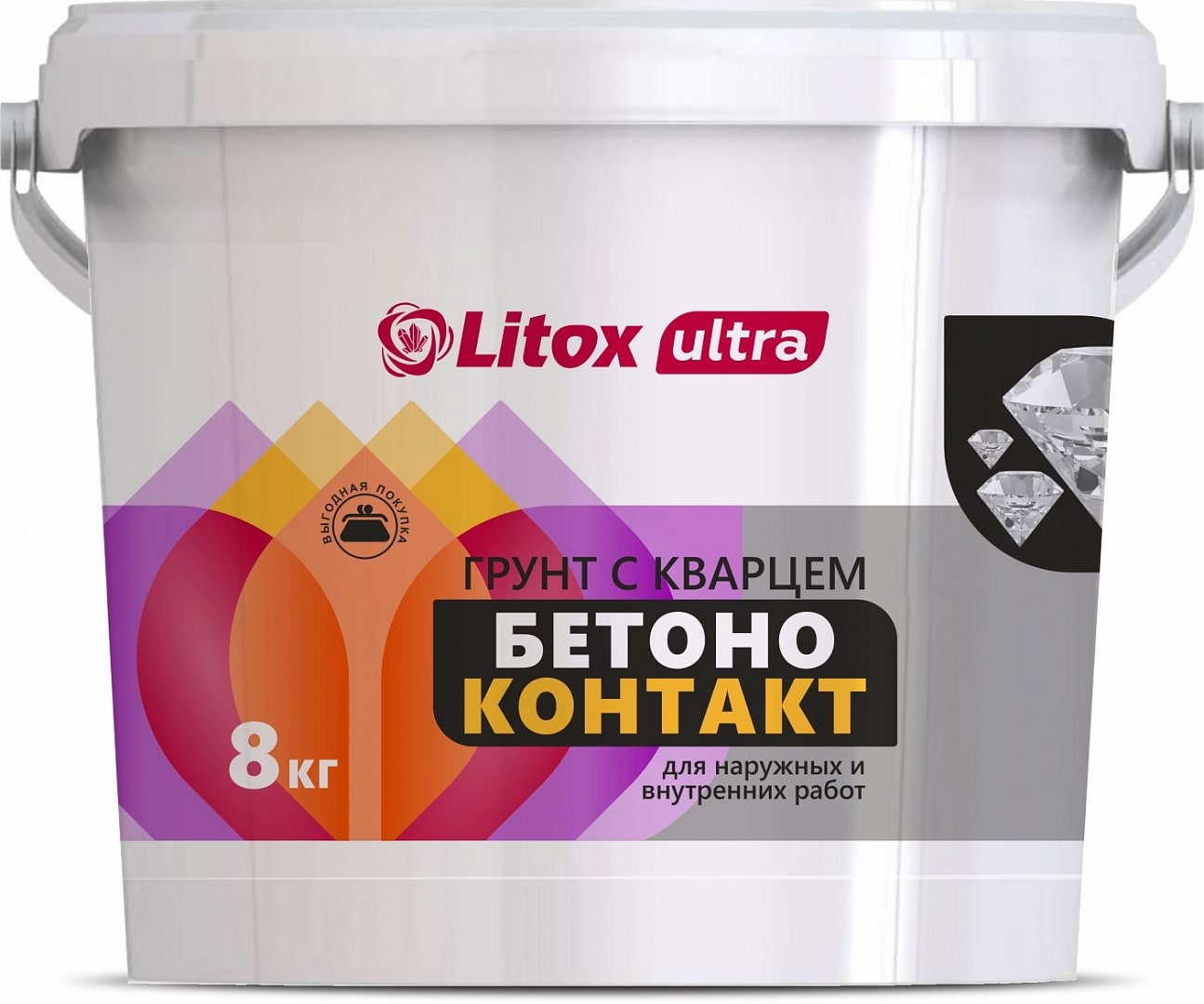 Грунтовка бетоноконтакт Литокс 8 кг