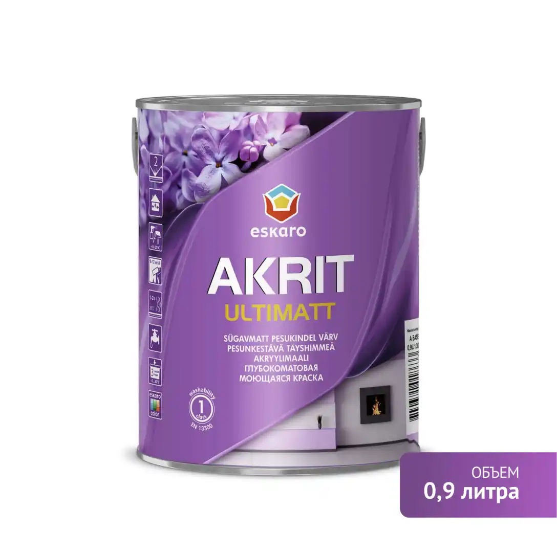 Краска "Eskaro Akrit Ultimatt" 0,9л