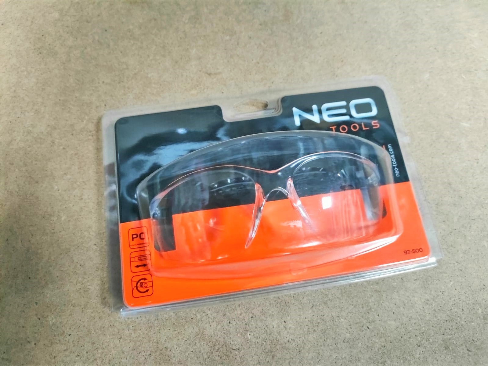 Очки защитные из поликарбоната, белые NEO (97-500)