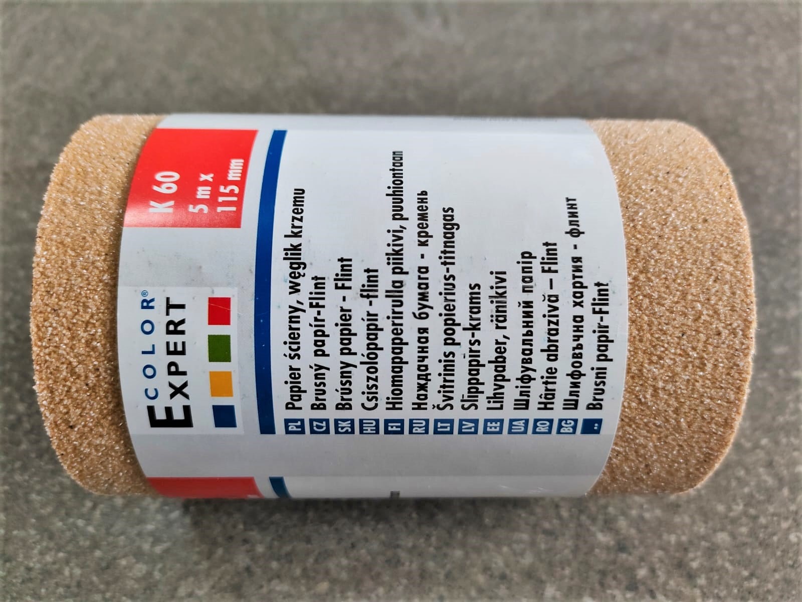 Наждачная бумага, кремн. крошка, зерно К60, рулон, бумажная основа Color Expert (93106527)								