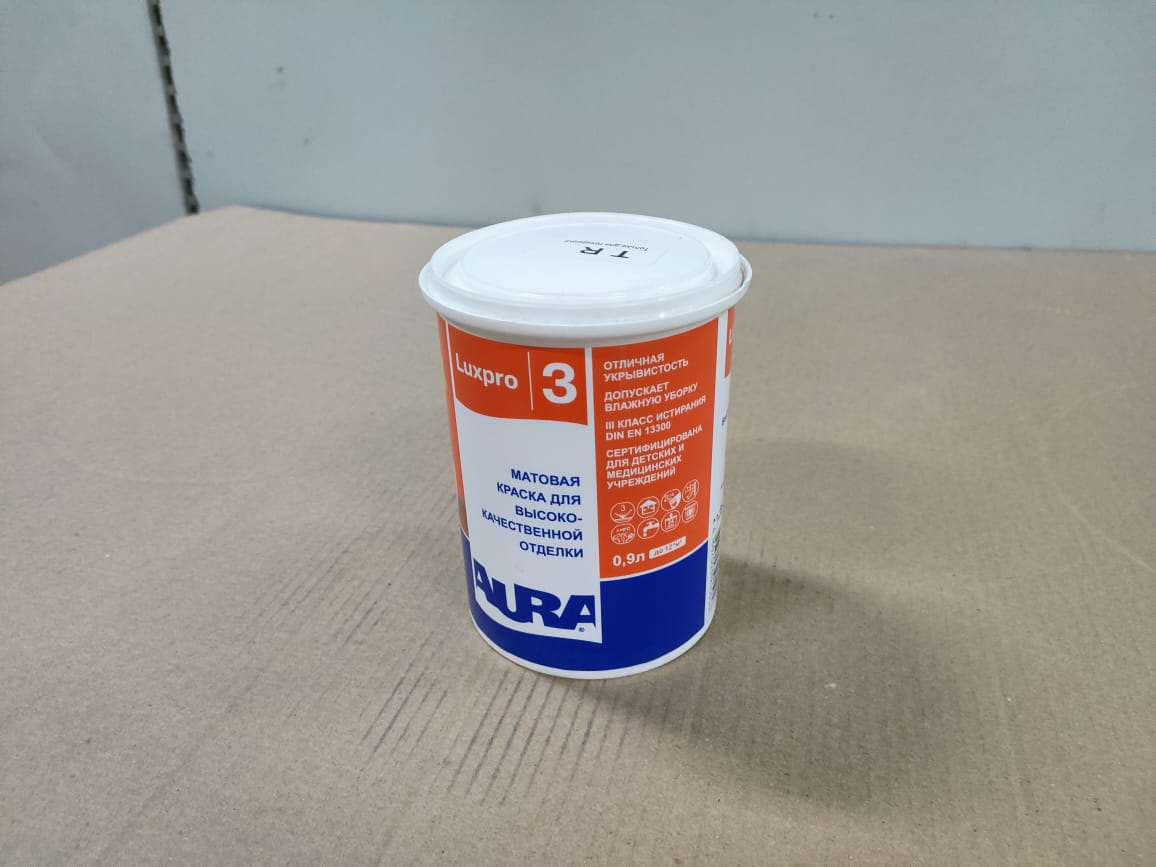 Матовая краска для высококачественной отделки AURA Luxpro 3 / АУРА Люкспро 3 0,9 л (база А)