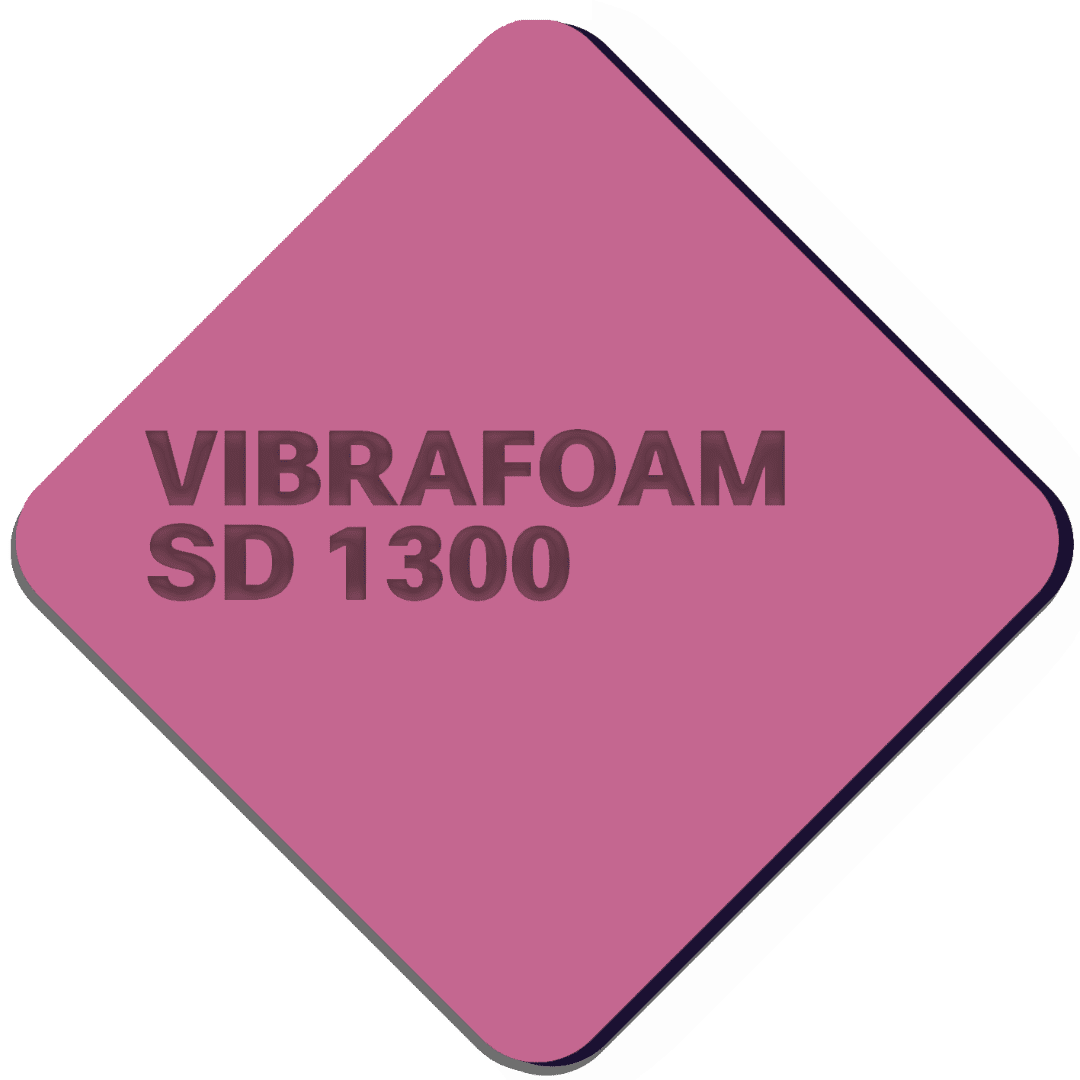 Эластомер Вибрафом (Vibrafoam) SD 1300 темно-розовый 2000х500x25 мм