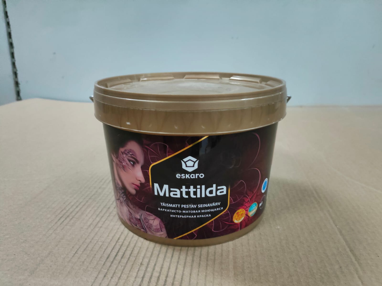 Бархатисто-матовая моющаяся интерьерная краска Eskaro Mattilda (База А - белая) 2,85 л