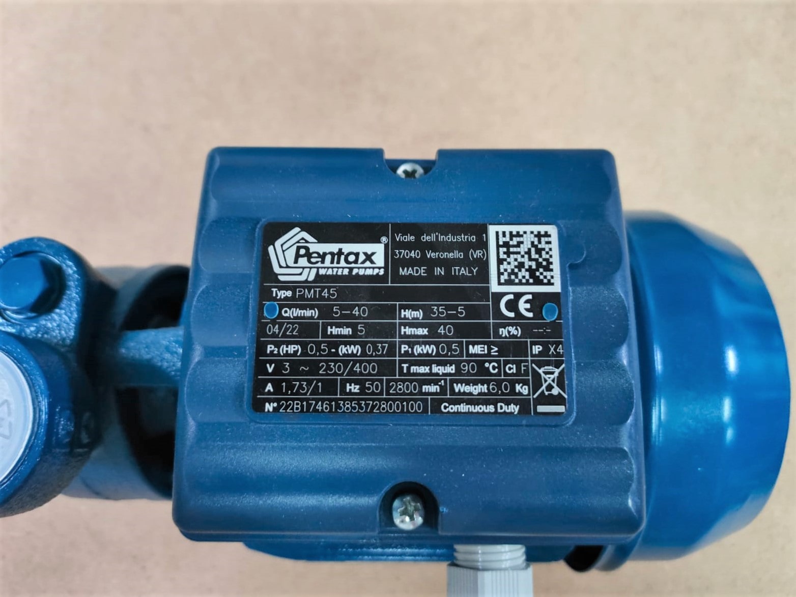 Водяной насос в сборе 0,55kW								