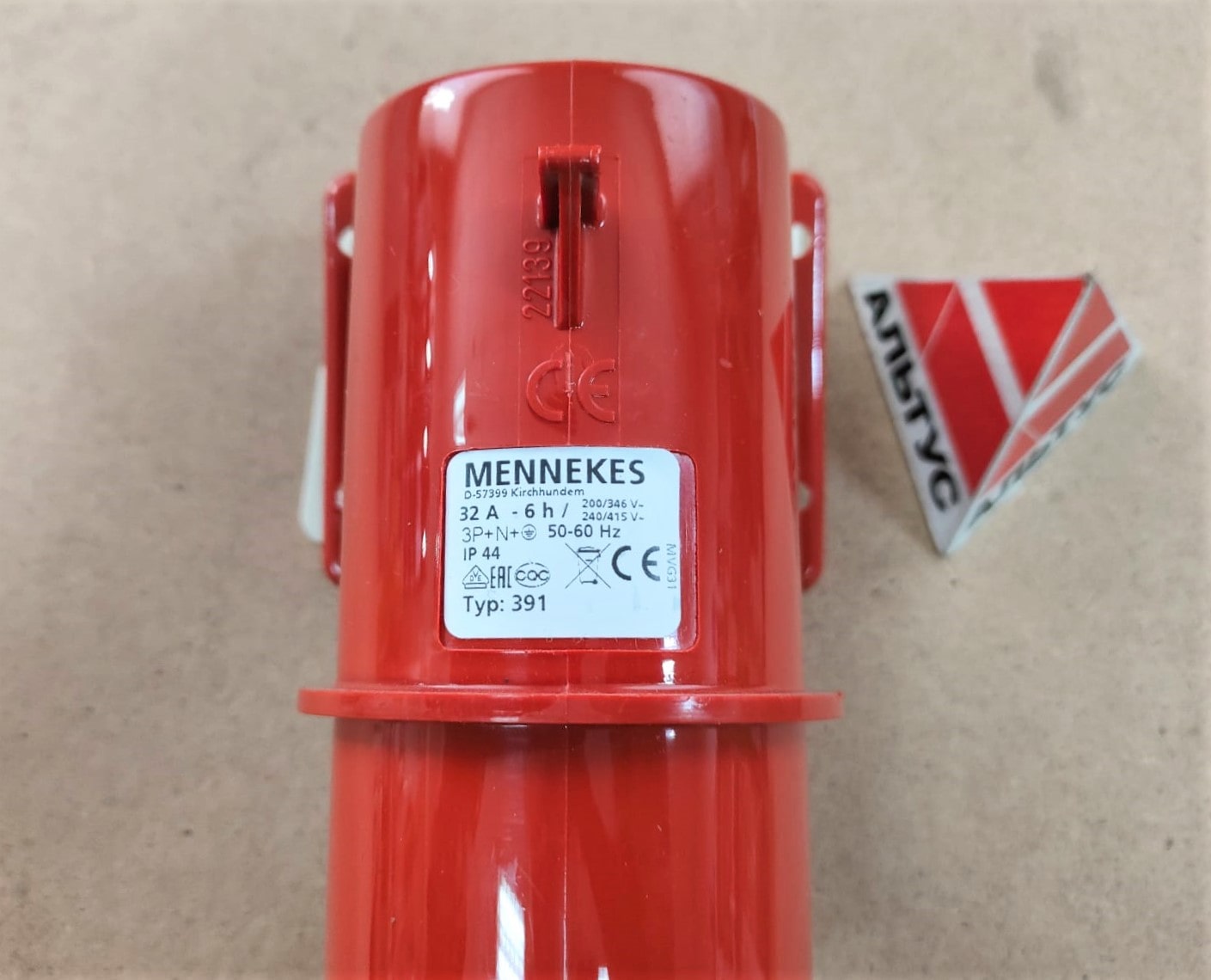 Вилка 32/400/5 приборная 391 IP44 Mennekes								