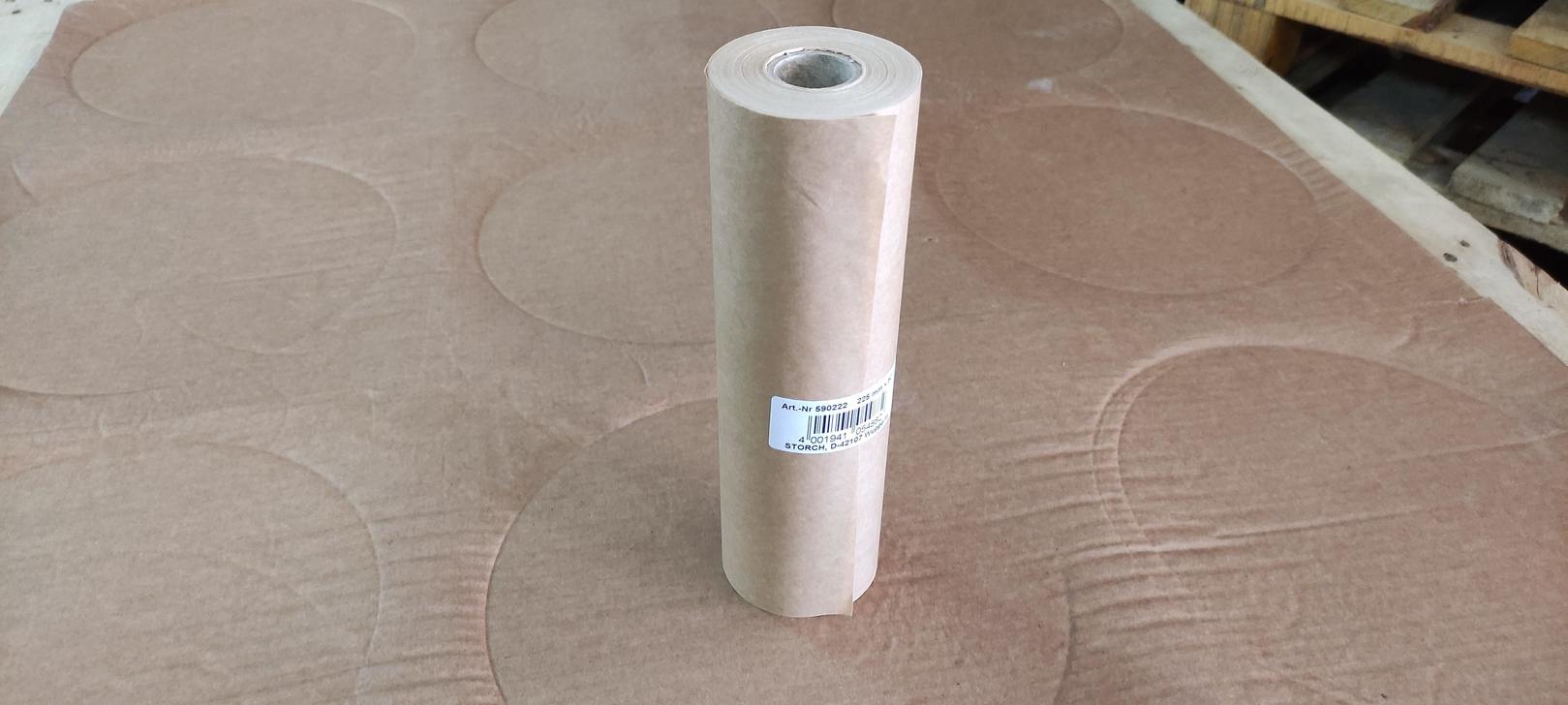 Укрывочная защитная бумага с малярной лентой 22,5 см х 50 м 40 г м2 STORCH для малярных работ