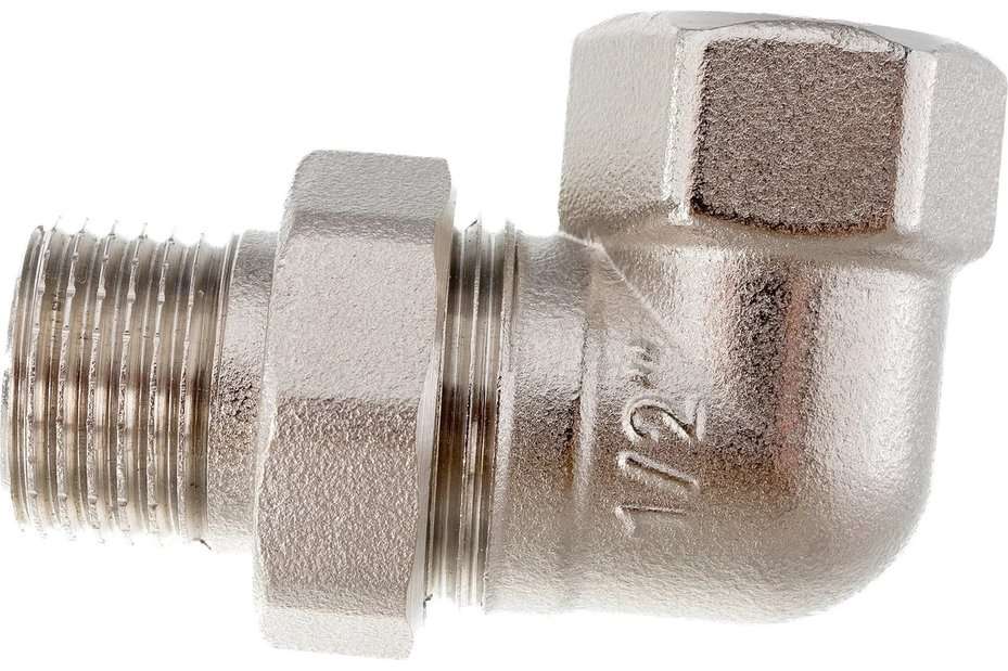 Уголок 1/2, 1/2F-1/2M, латунь (американка)								