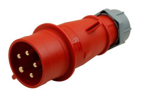 Вилка 32/230/3 приборная 381 IP44 Mennekes								