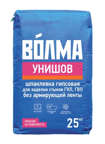 Шпаклевка гипсовая ВОЛМА-Унишов (ВТР) 25 кг
