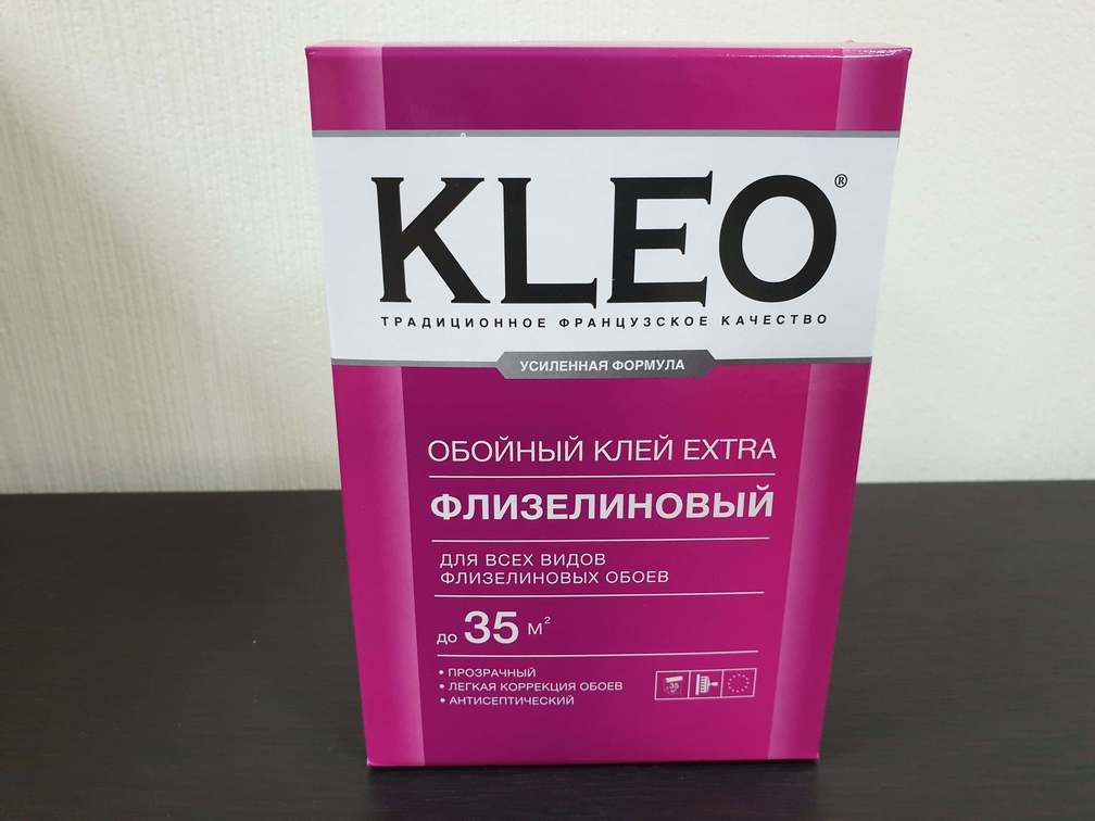 Обойный клей Флизелиновый 250 гр KLEO / КЛЕО Extra