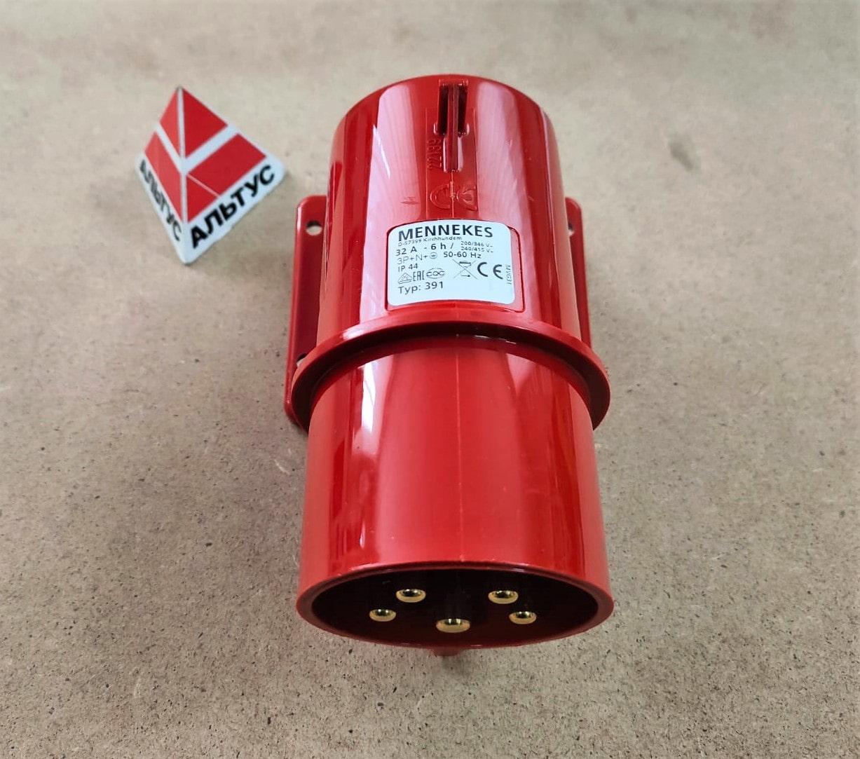 Вилка 32/400/5 приборная 391 IP44 Mennekes								
