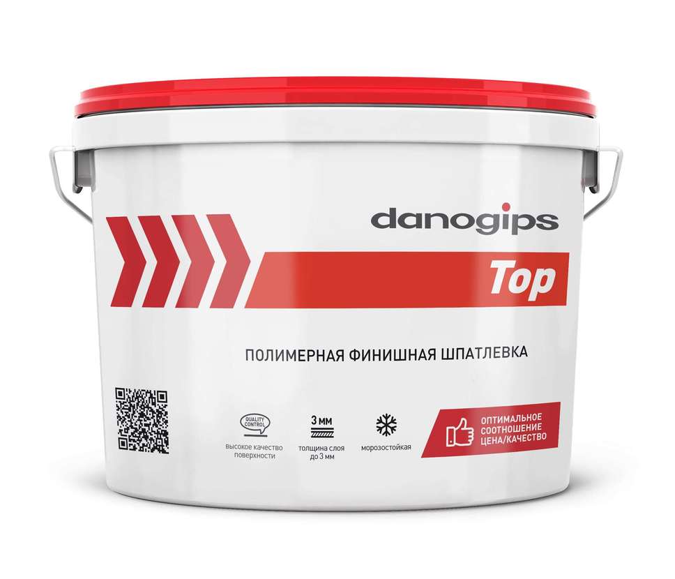 Полимерная финишная шпатлевка Danogips Top 16,5 кг