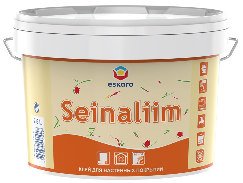 Готовый клей для тяжелых обоев Eskaro Seinaliim 2,5 л (Сейналим)