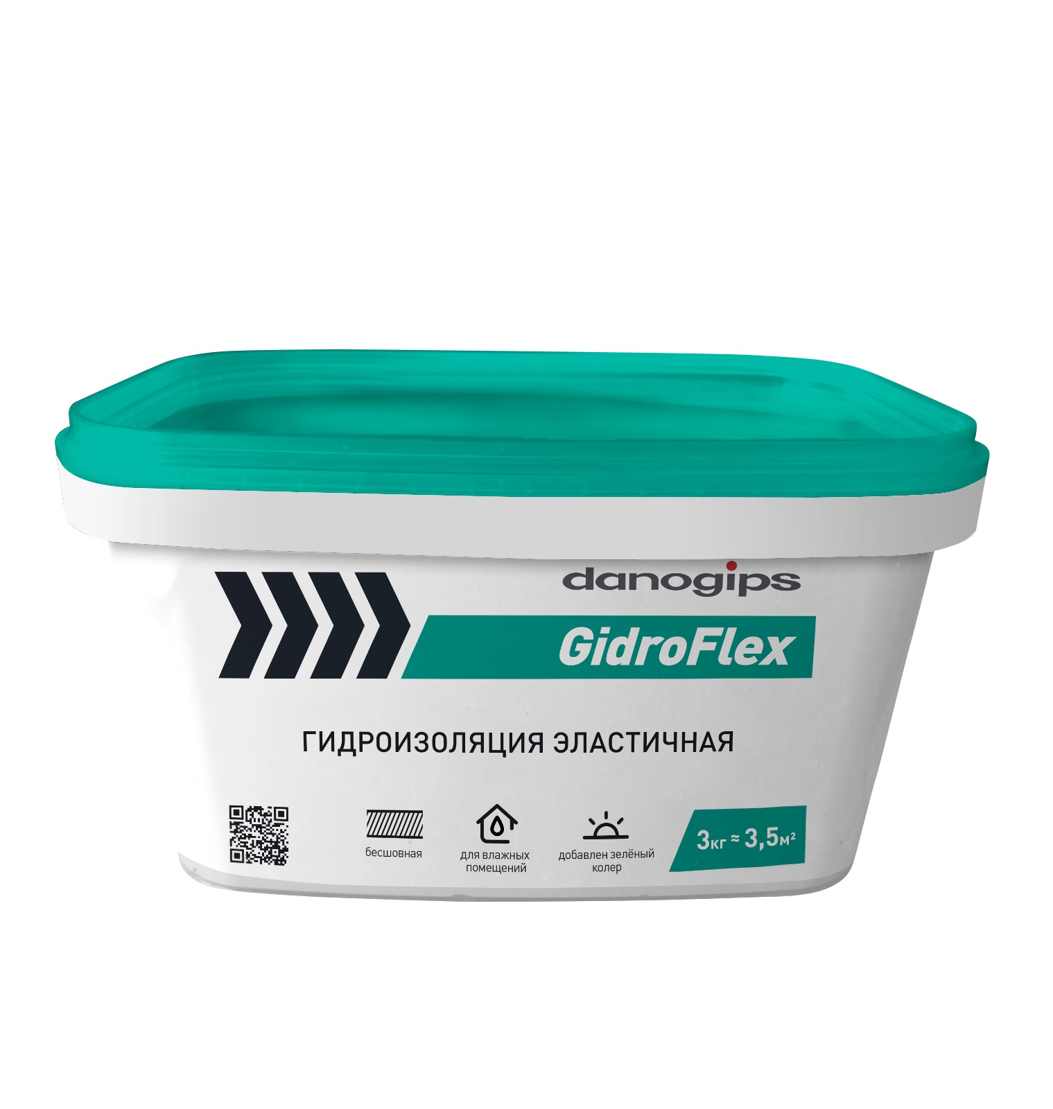 Гидроизоляция эластичная Danogips GidroFlex 3 кг
