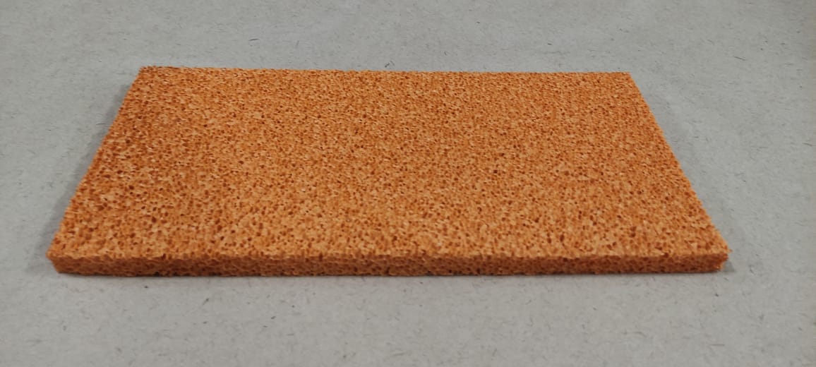 Сменная резиновая губка OLEJNIK / Олейник 400 х 200 х 18 мм для терки на деревянной рукоятке								