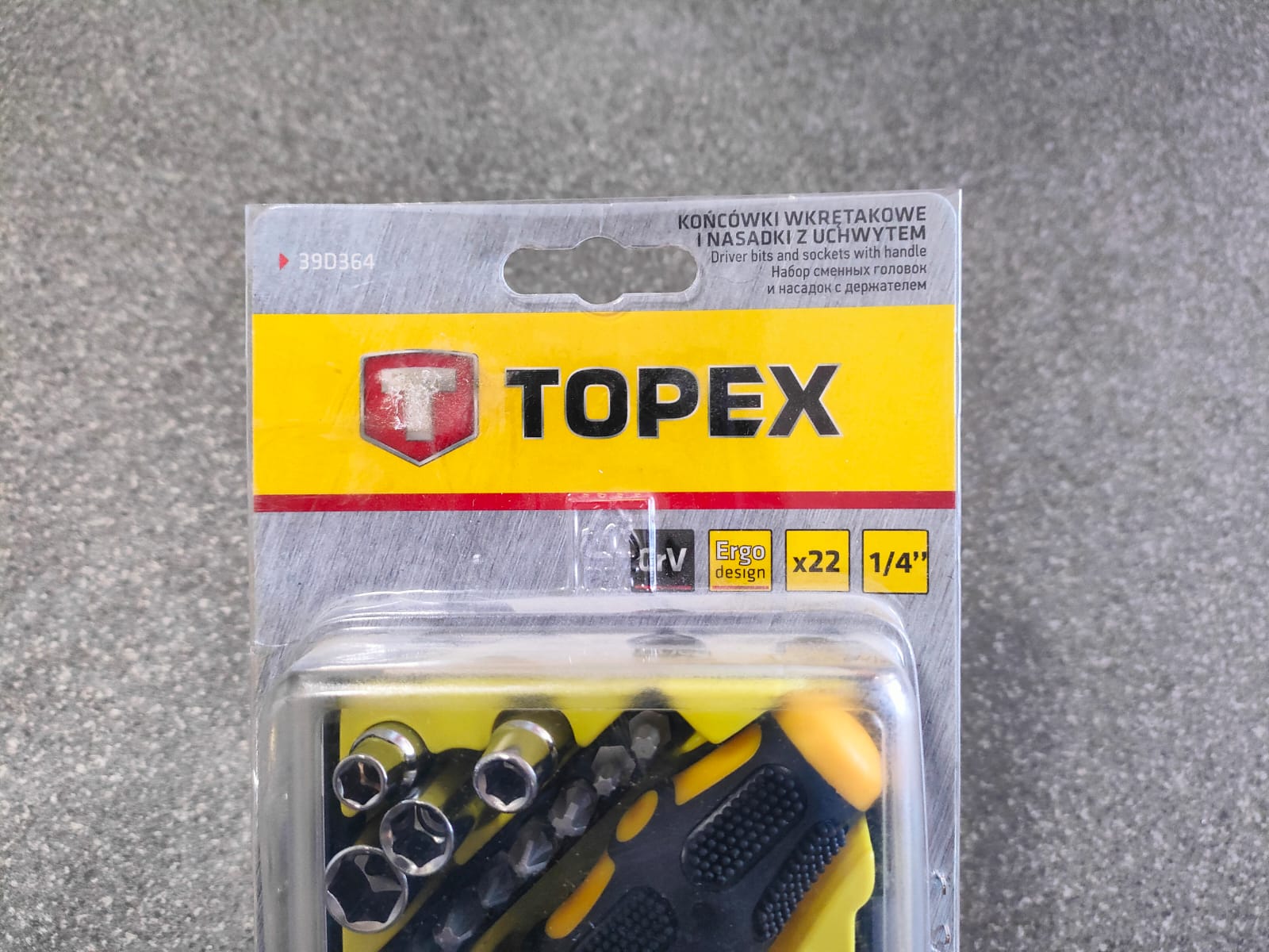 Отвертка со сменными наконечниками (битами) и головками набор 22 шт TOPEX