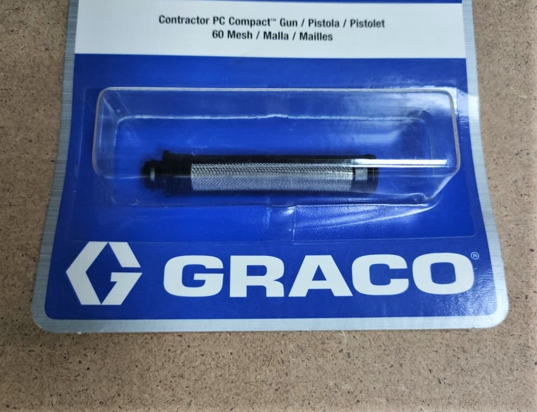 Фильтр тонкой очистки 60 Mesh Graco (короткий) для пистолета Contractor PC Compact								