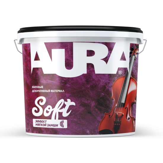 Декоративный материал с эффектом мягкой замши AURA Soft 5л								