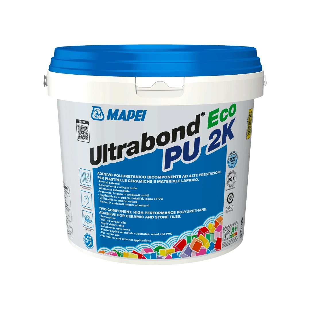 Клей полиуретановый Mapei ULTRABOND ECO PU 2K WHITE 2-х компонентный  (10 кг)								