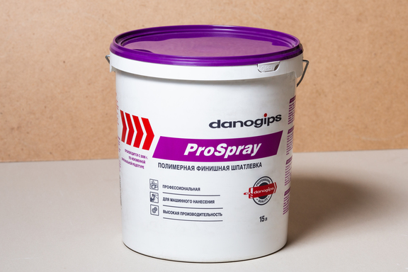 Шпатлевка ProSpray Danogips / Даногипс Проспрей полимерная финишная 15 л / 25 кг