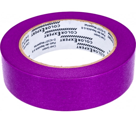 Лента бумажн. фиол. 30mmx50m акриловый клей UV90, 9мк Color Expert (96093002)								